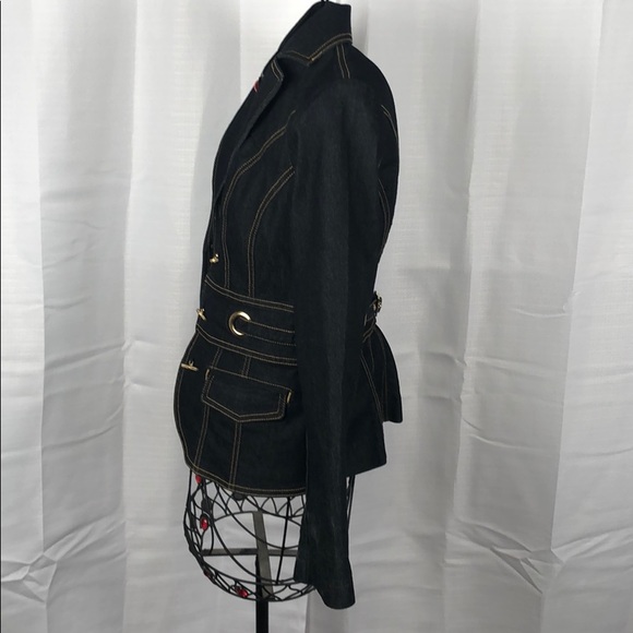 Bisou Bisou Denim Jacket Womens Small - Picture 3 of 4